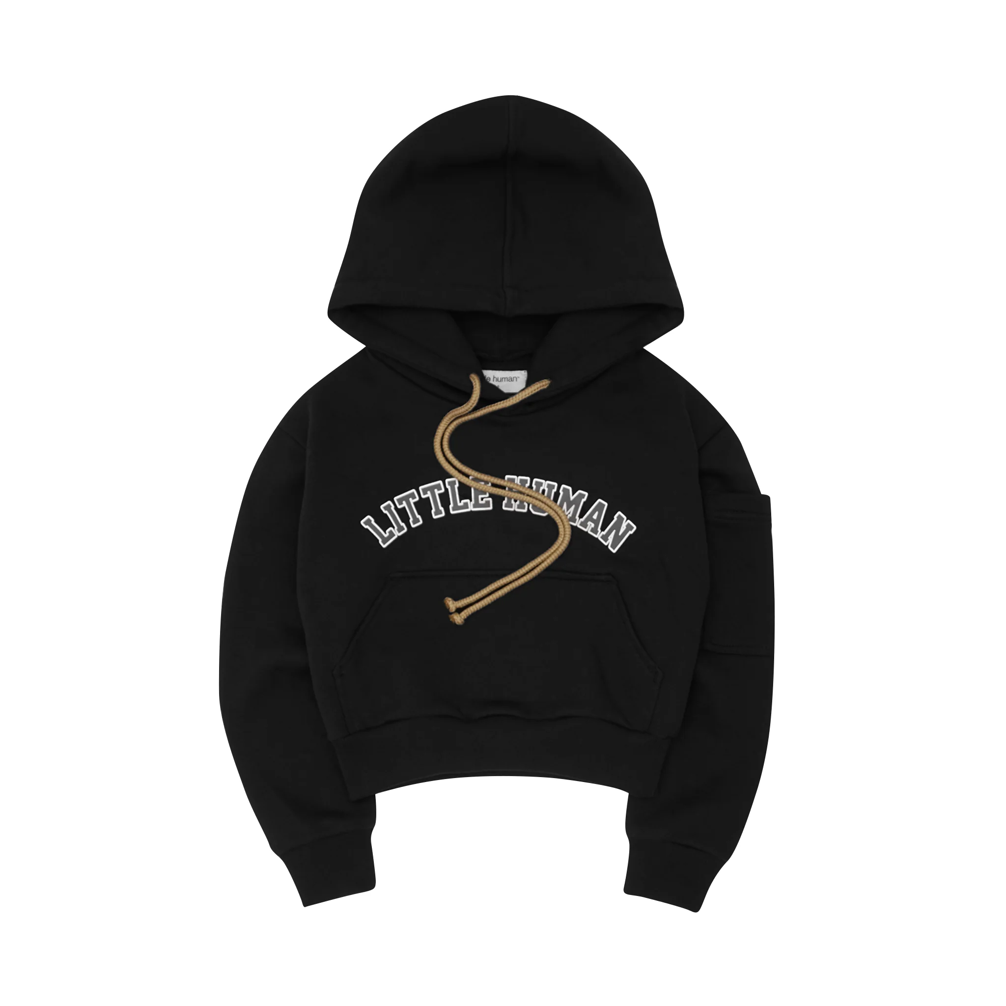 "VARSITY" LITTLE HUMAN™ HOODIE IN ANTHRACITE
