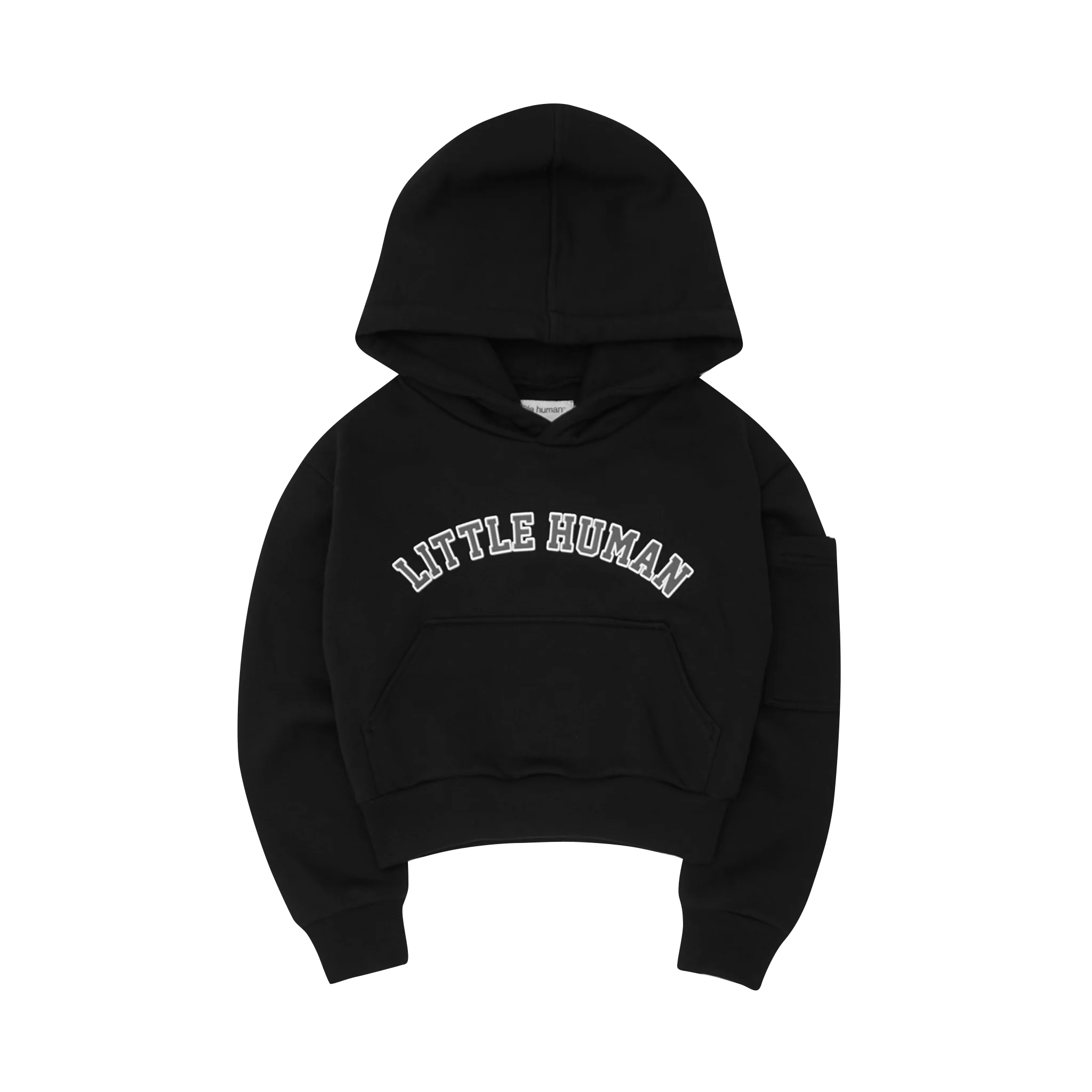 "VARSITY" LITTLE HUMAN™ HOODIE IN ANTHRACITE - Image 2