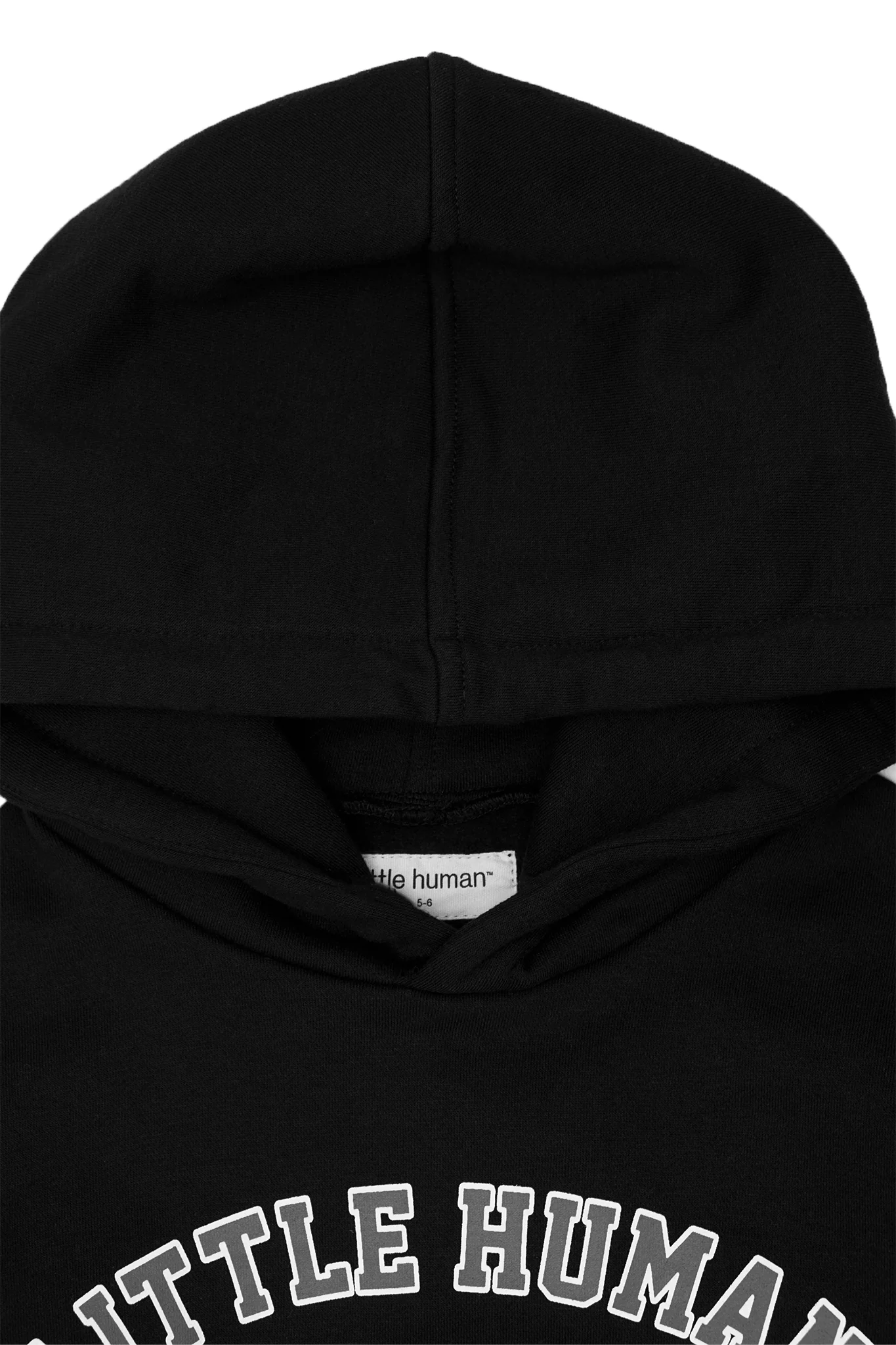 "VARSITY" LITTLE HUMAN™ HOODIE IN ANTHRACITE - Image 3