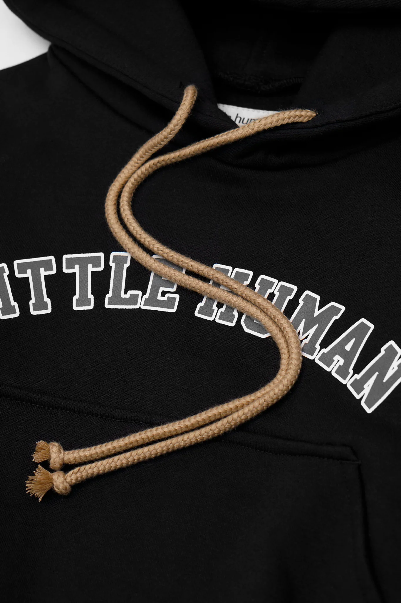 "VARSITY" LITTLE HUMAN™ HOODIE IN ANTHRACITE - Image 5