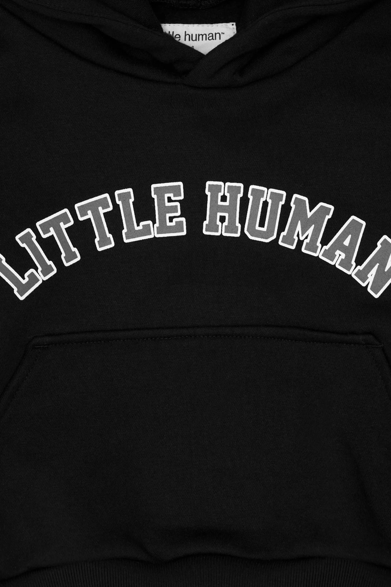 "VARSITY" LITTLE HUMAN™ HOODIE IN ANTHRACITE - Image 6