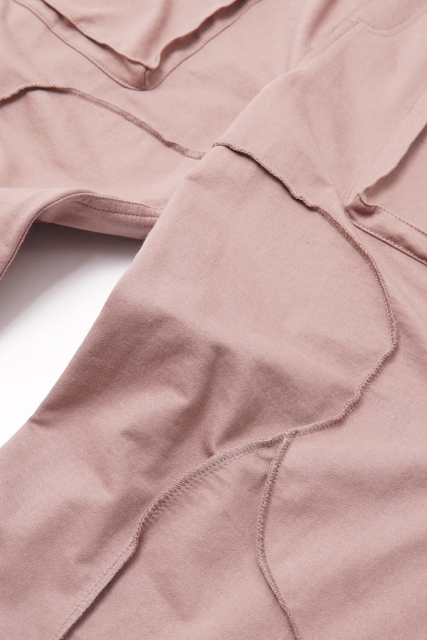 VEINS FRENCH TERRY PANTS IN MAUVE - Image 9