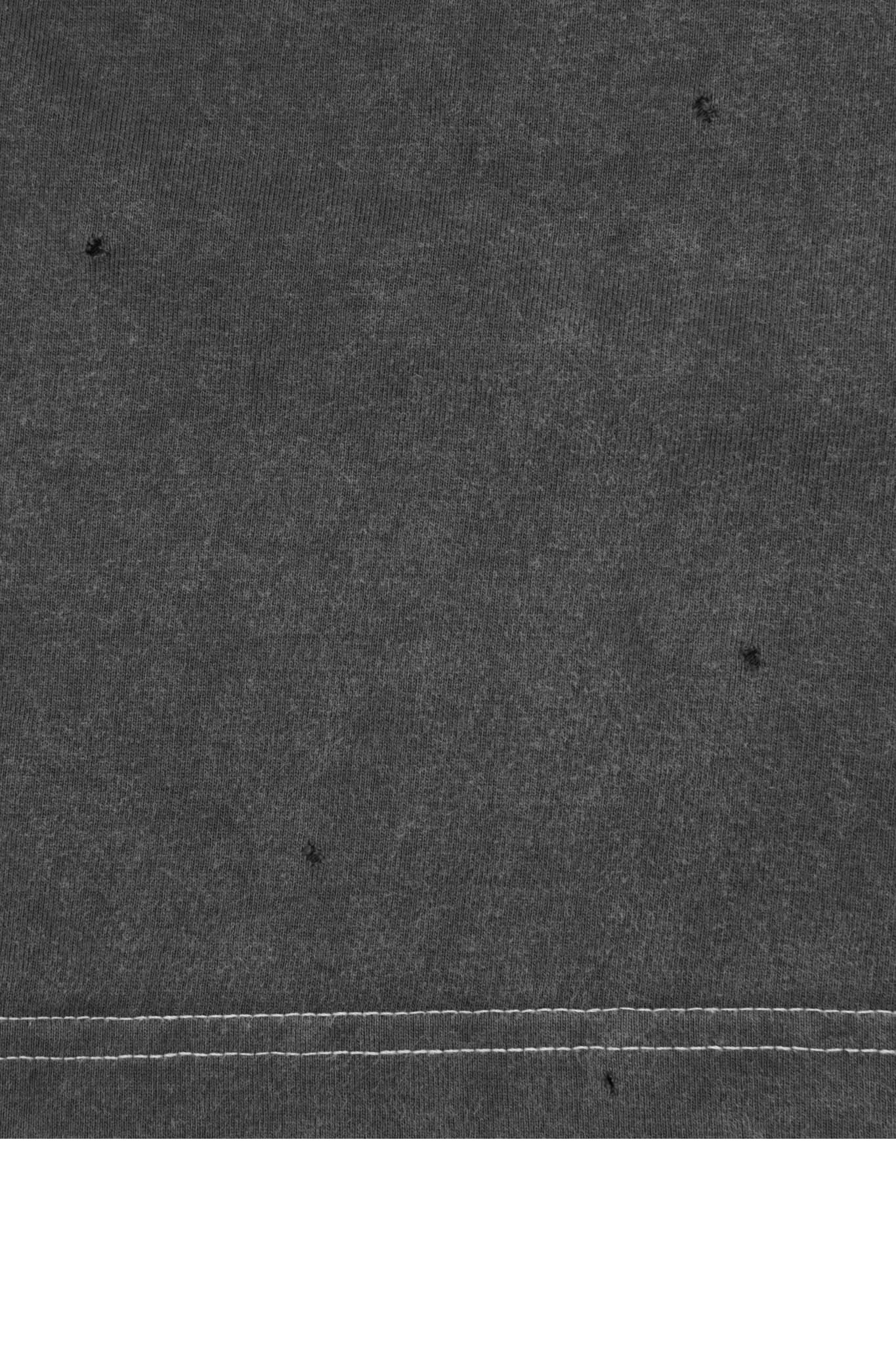 VINTAGE TATTERED LONGSLEEVE TEE IN GOLEM GREY - Image 7