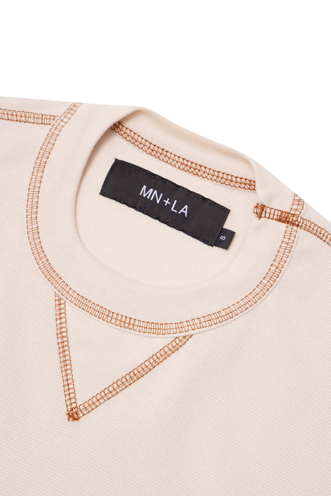 WAFFLE EXO™ MILITIA BOX TEE IN OAT/RUST - Image 2