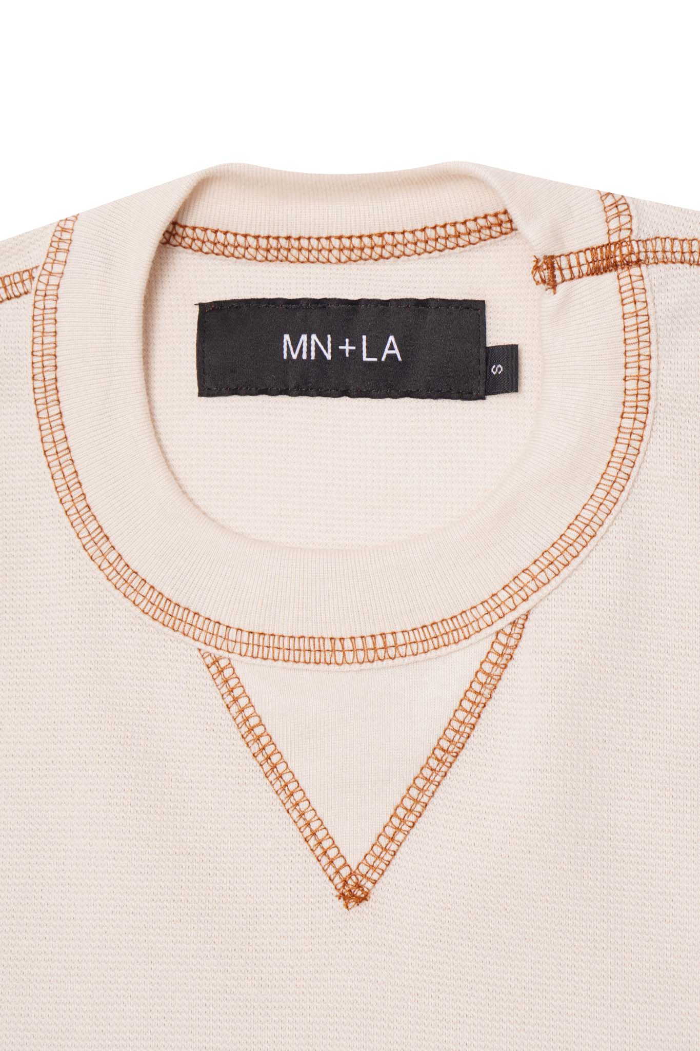 WAFFLE EXO™ MILITIA BOX TEE IN OAT/RUST - Image 3