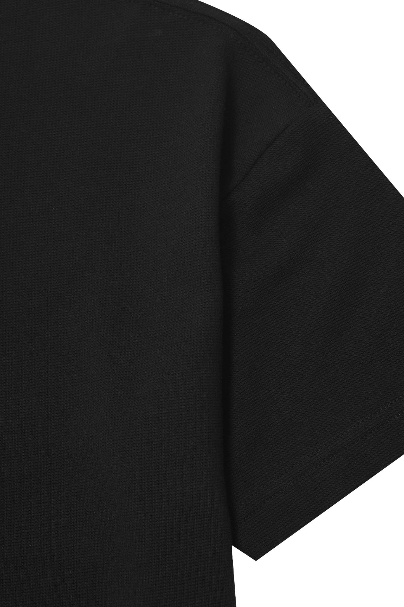 WAFFLE WEAVE BOX TEE IN ANTHRACITE - Image 3
