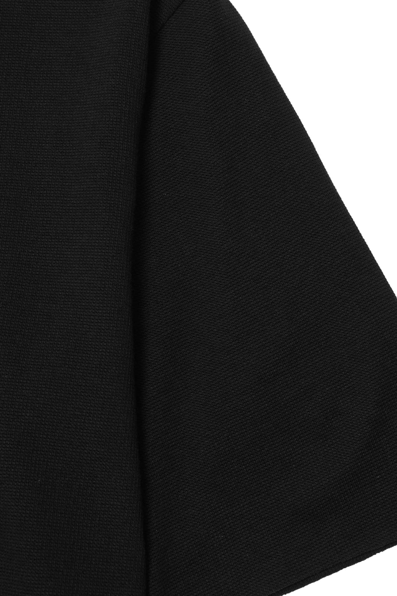 WAFFLE WEAVE CHOP CHOP TEE IN ANTHRACITE - Image 4