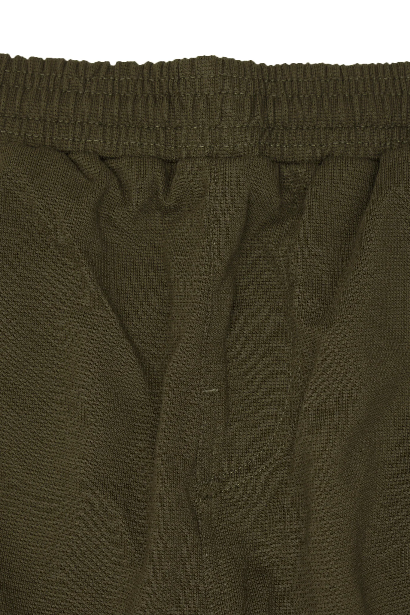 WAFFLE WEAVE LOUNGE PANTS IN OLIVE - Image 3