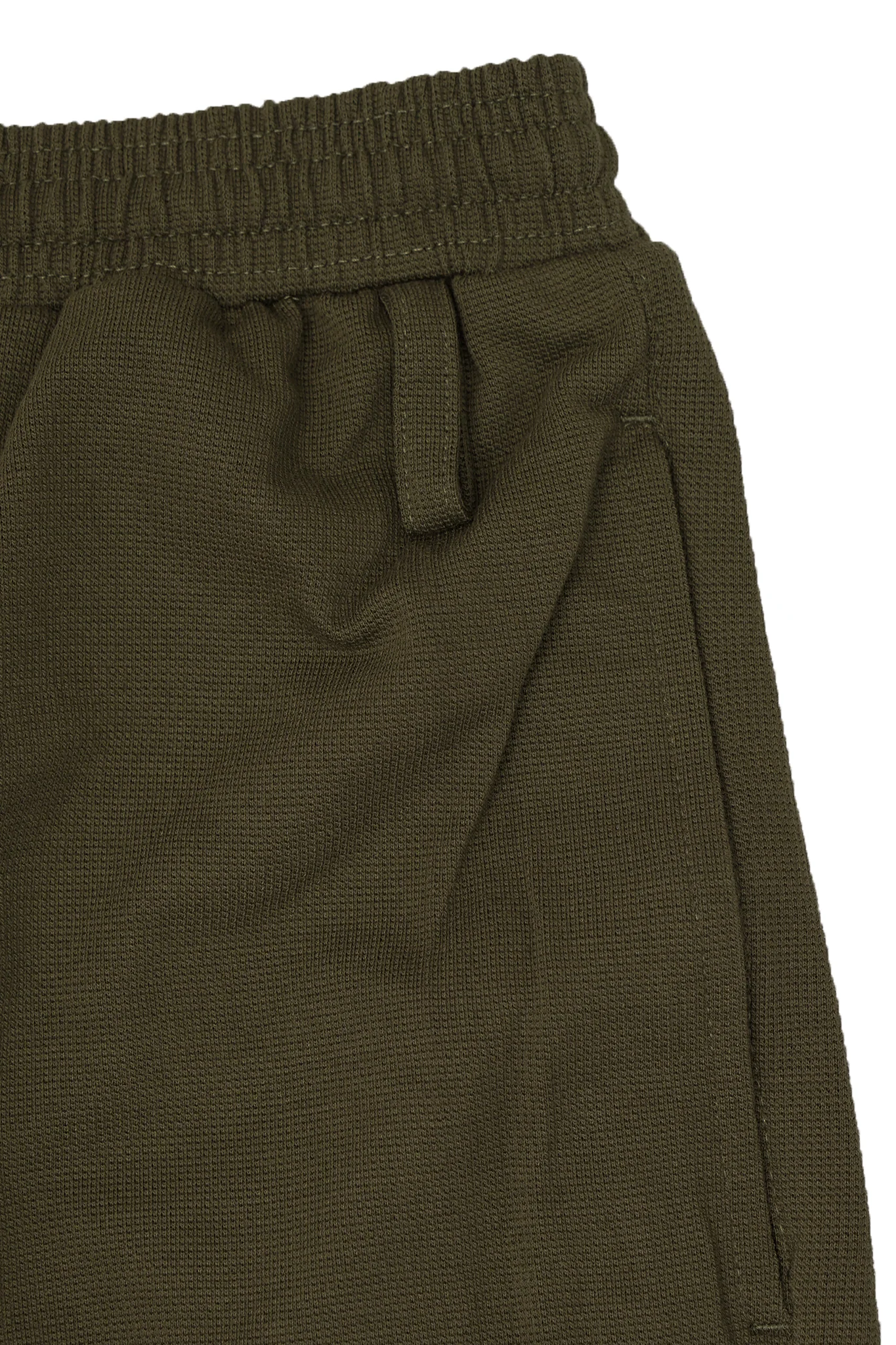 WAFFLE WEAVE LOUNGE PANTS IN OLIVE - Image 6
