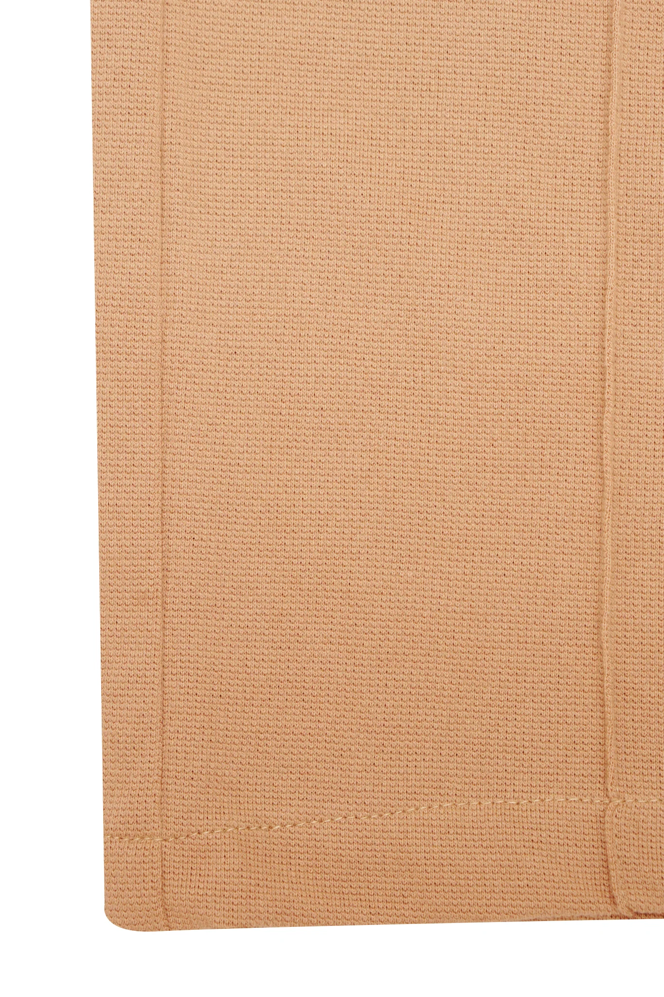 WAFFLE WEAVE PLEATED CROPPED PANTS IN WHEAT - Image 10