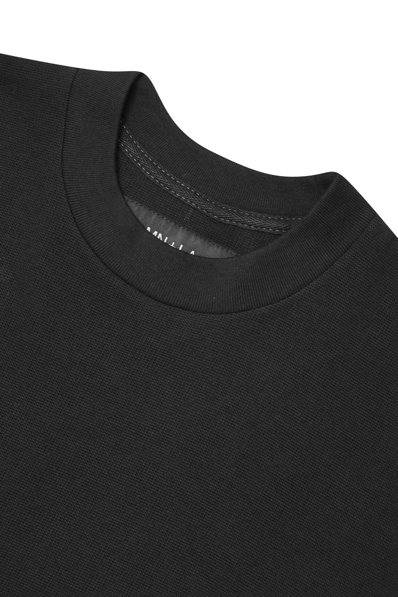 WAFFLE WEAVE TOPSHELF TEE IN ANTHRACITE - Image 3