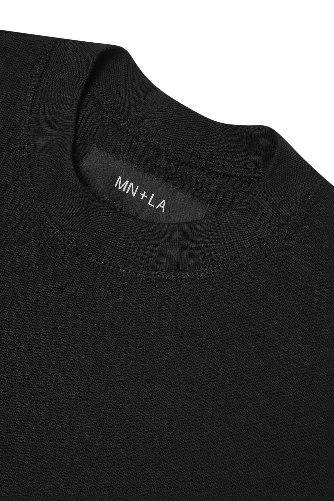 WAFFLE WEAVE VAST TEE IN ANTHRACITE - Image 3