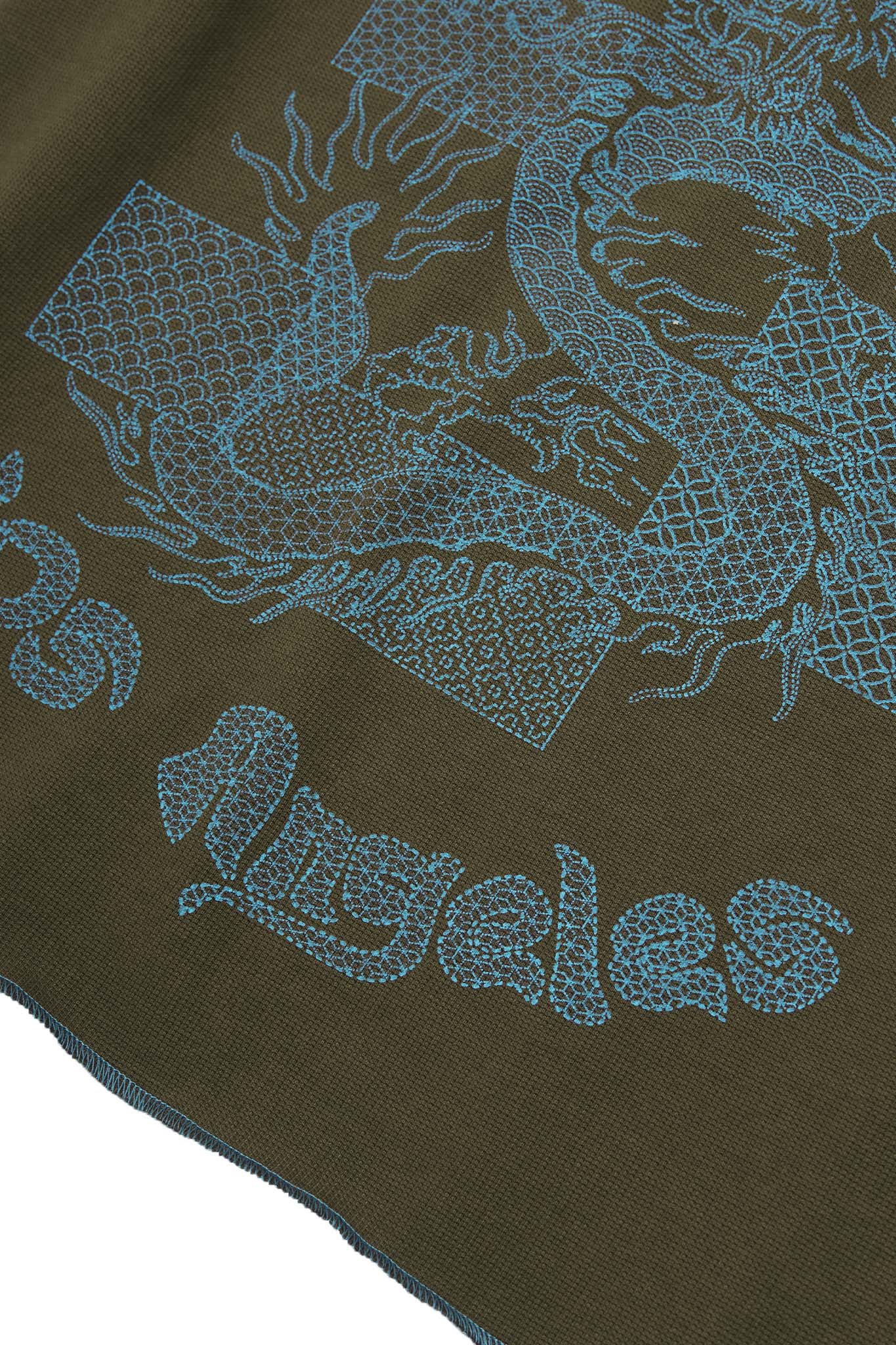 "YEAR OF THE DRAGON" MILITIA BOX TEE IN OLIVE - Image 10