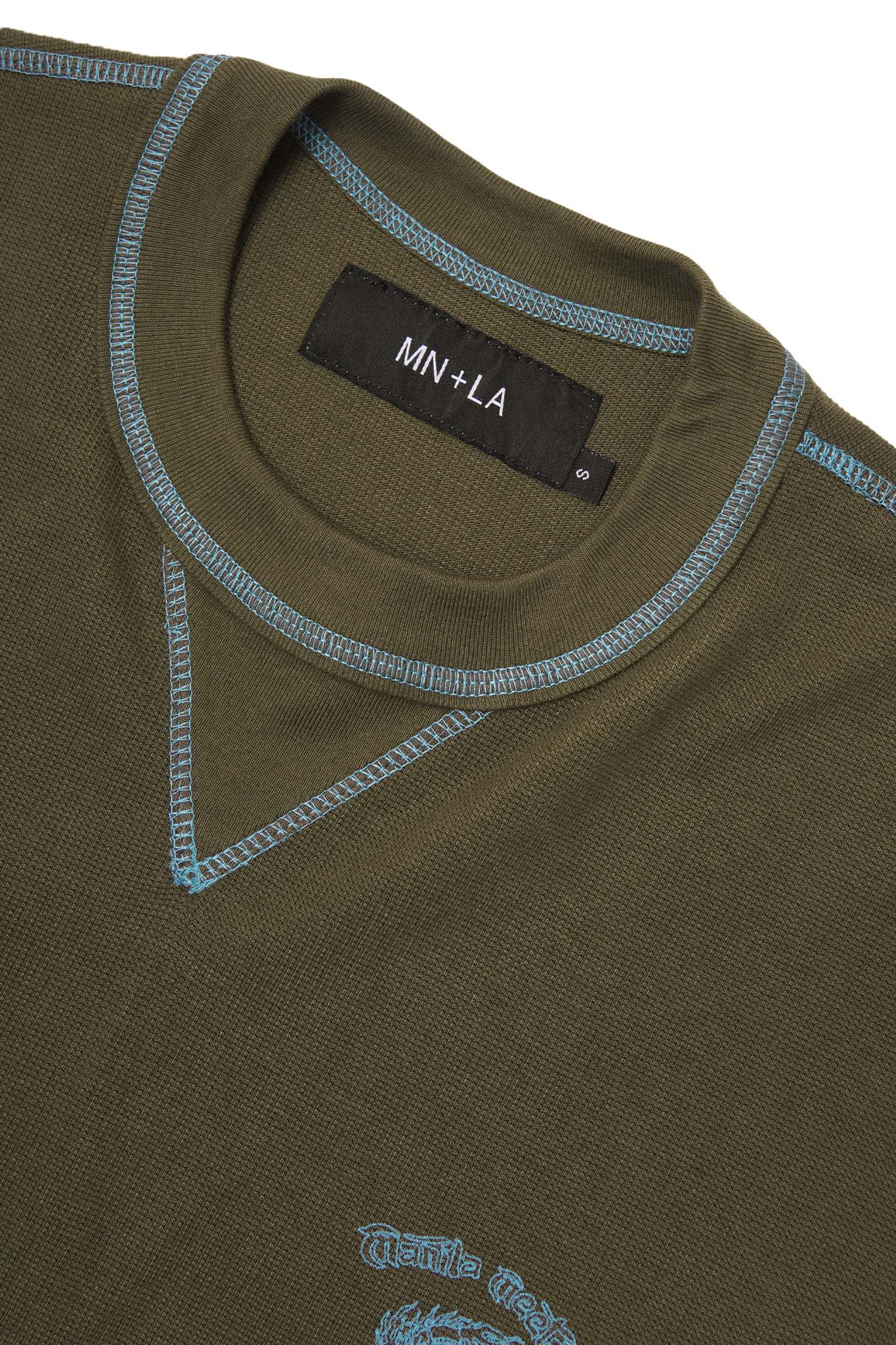 "YEAR OF THE DRAGON" MILITIA BOX TEE IN OLIVE - Image 5