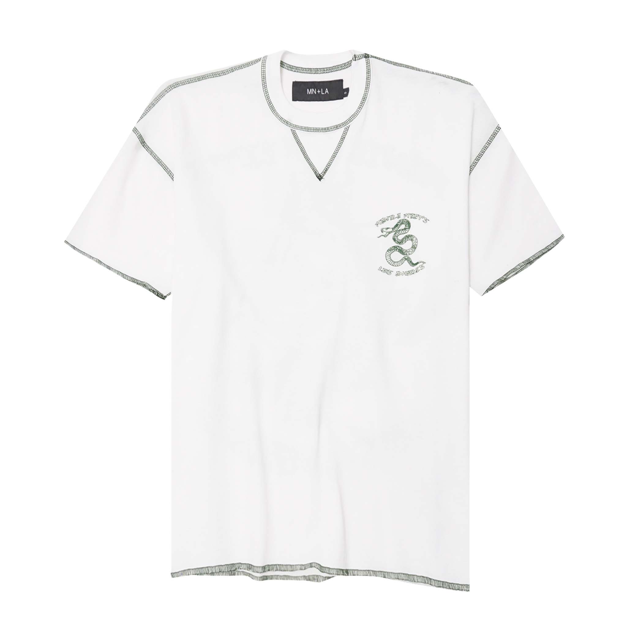 "YEAR OF THE SNAKE V2" WAFFLE TEE IN WHITE
