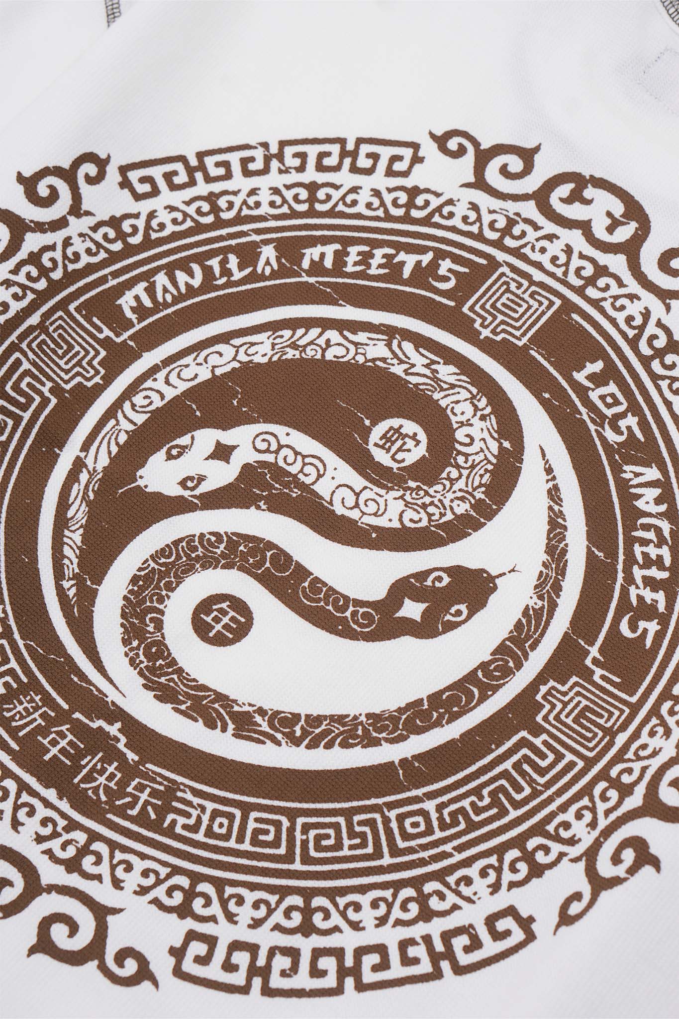"YEAR OF THE SNAKE" WAFFLE TEE IN MOSS GREEN - Image 10
