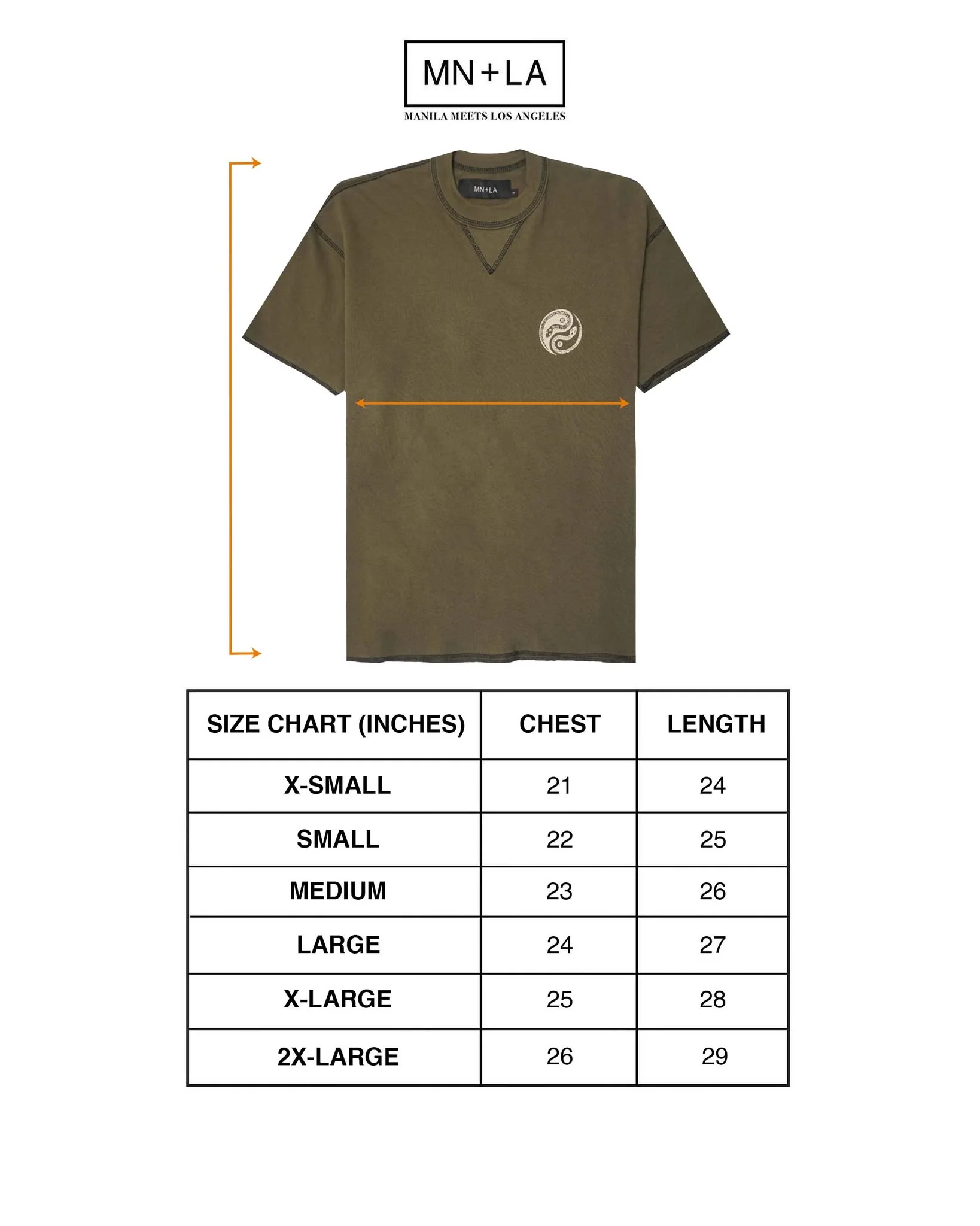 "YEAR OF THE SNAKE" WAFFLE TEE IN MOSS GREEN - Image 4